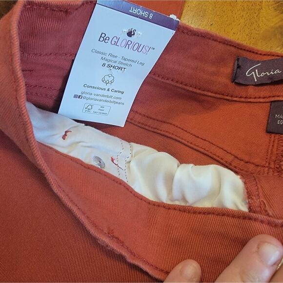 Womens Gloria Vanderbilt Straight Leg Denim Jeans Size 8 Short - Picture 6 of 10